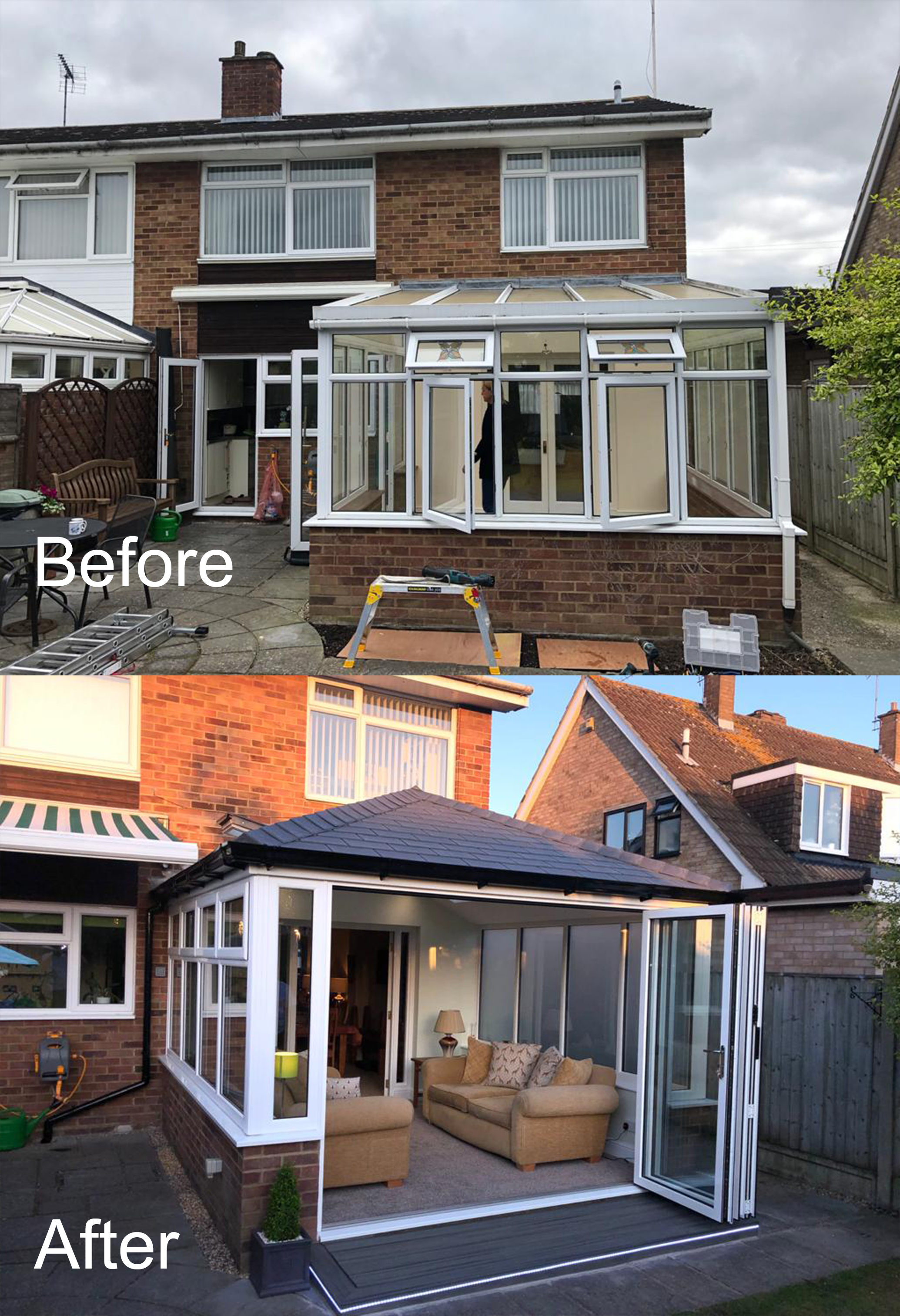 Conservatories Before and After